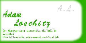 adam loschitz business card